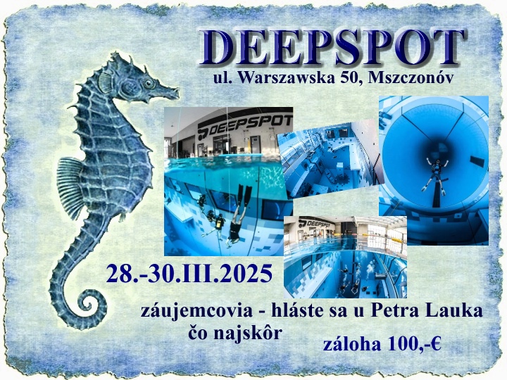 DEEPSPOT – 45 m hlboký bazén